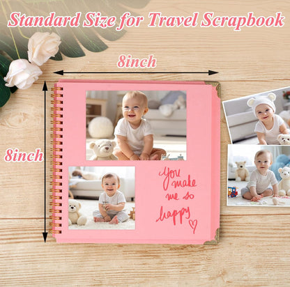 Joyberg 8x8 Scrapbook Album with Elastic Strap