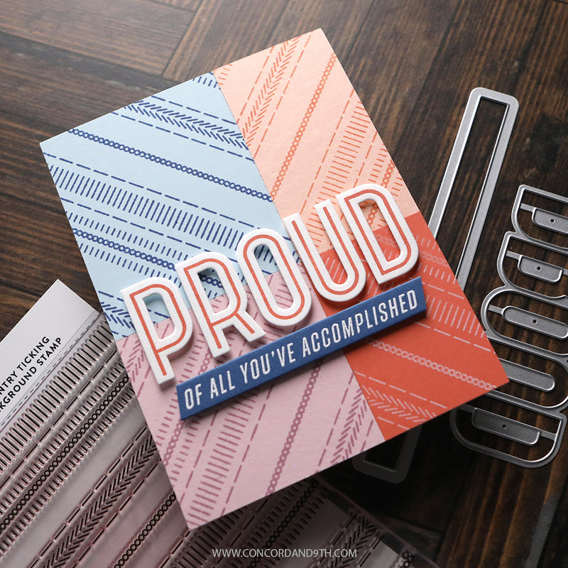 Kristina Werner with Concord & 9th - Proud Words Dies KW1137