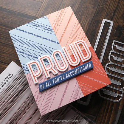 Kristina Werner with Concord & 9th - Proud Words Dies KW1137
