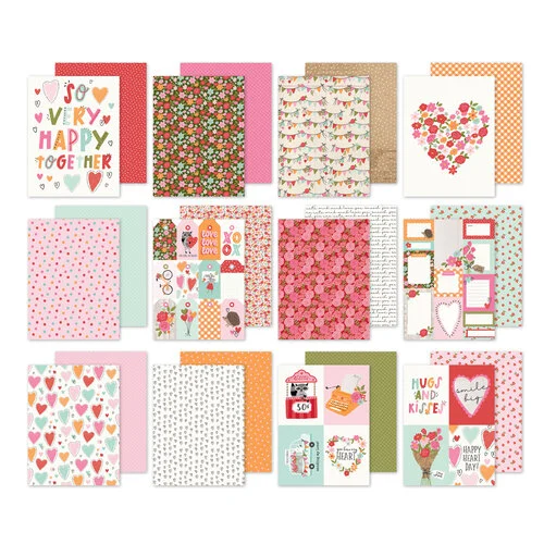 Simple Vintage Heartstrings 6 x 8 paper pad 24 papers