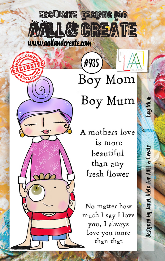 #935 - A7 Stamp Set - Boy Mum