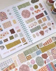 Washi Tape Store - Pre-cut Heritage Snippets Script Tape Set #2