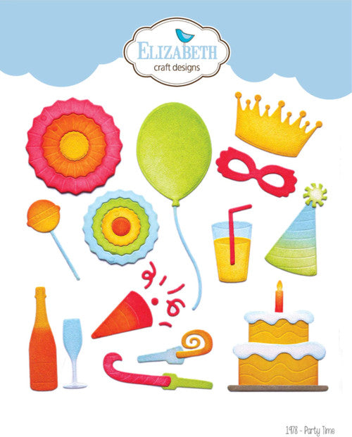 Elizabeth Craft Designs Party Time - 1978 Die Cuts