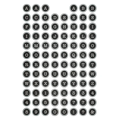 SIMPLE VINTAGE ESSENTIALS - LETTERS & LABELS STICKER BOOK