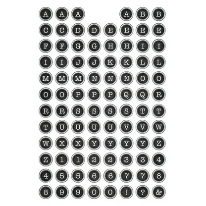 SIMPLE VINTAGE ESSENTIALS - LETTERS & LABELS STICKER BOOK