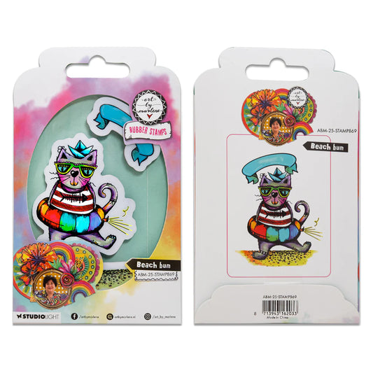 Art By Marlene Cling Rubber Stamp - Beach Bum