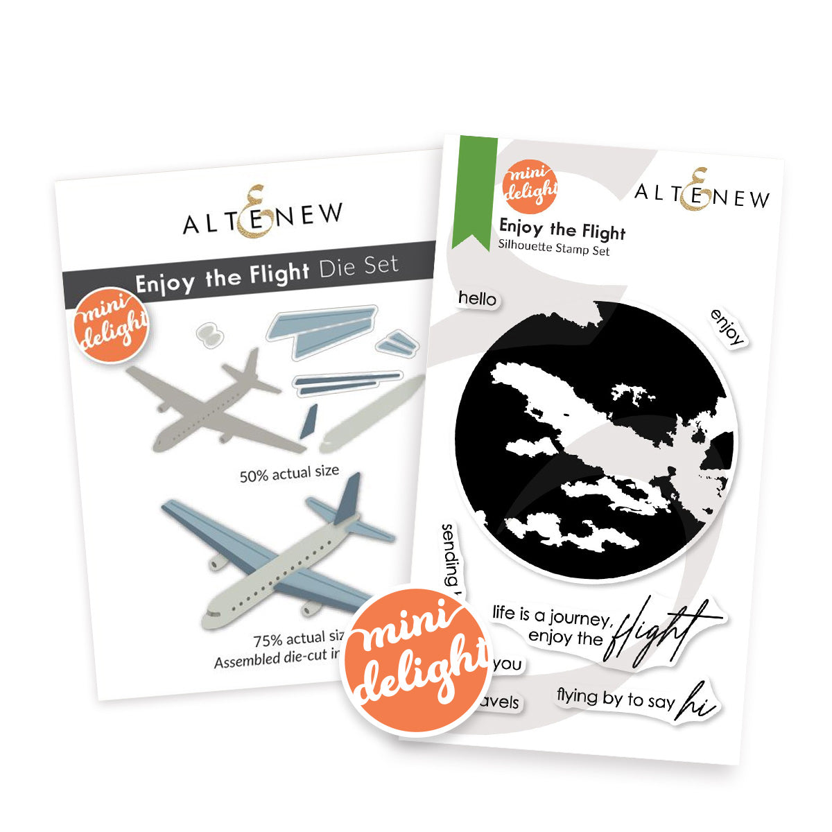 Altenew Enjoy the Flight Silhouette Stamp and Die Bundle Stamp and Die Set ALT10946