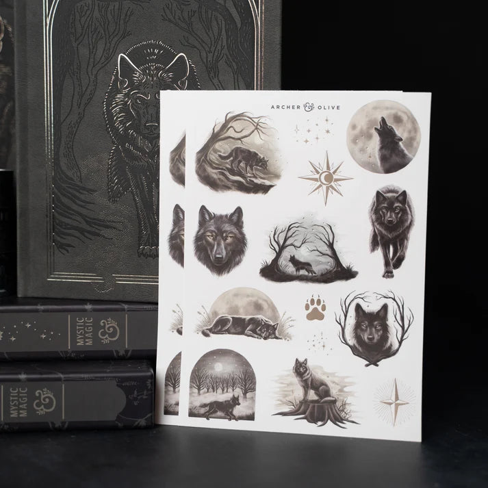 Wolf in the Night | Sticker Set - Archer & Olive