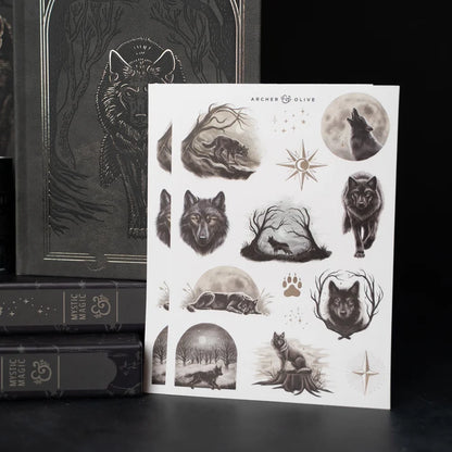 Wolf in the Night | Sticker Set - Archer & Olive