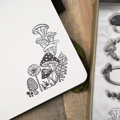 Archer & Olive - Mushroom Monarch Stamp Set