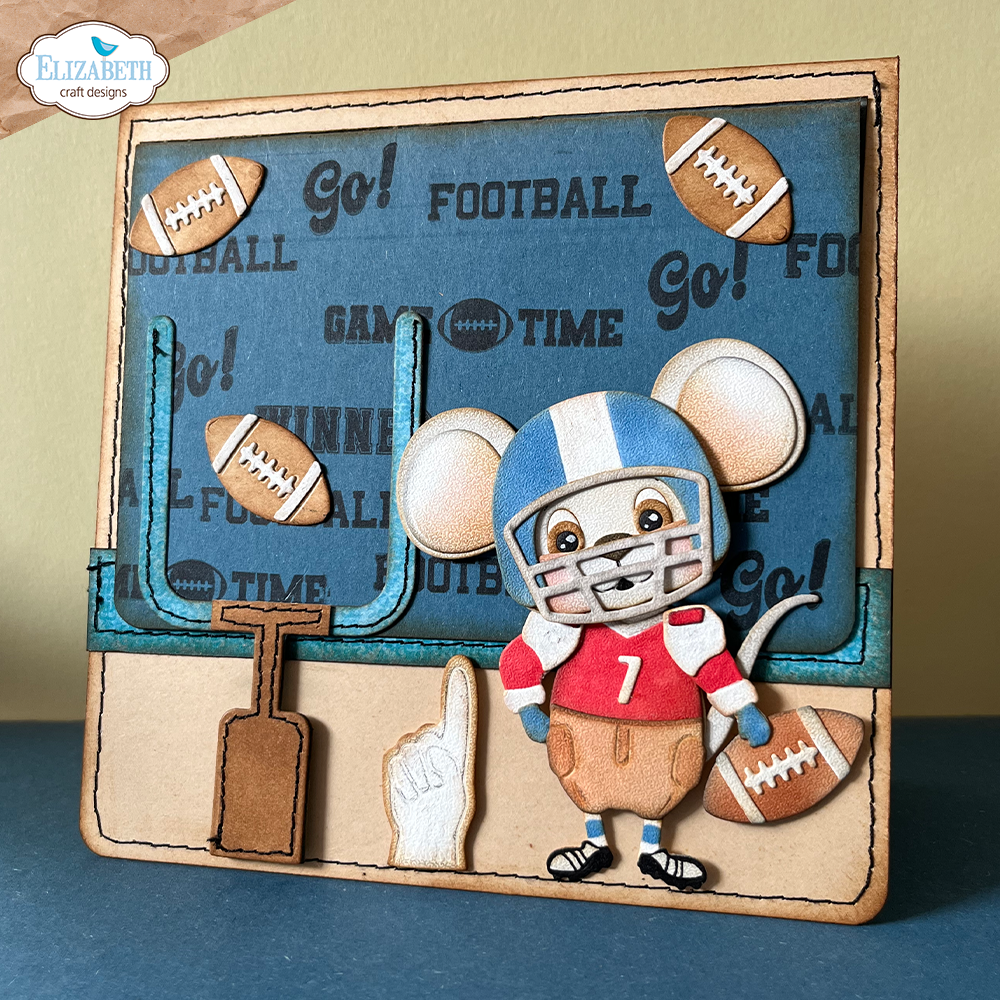 Elizabeth Craft Designs Cute & Whimsy CS412: Sport Sentiments Clear stamps