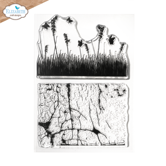 Elizabeth Craft Designs Clear Stamps - Cracked Fields