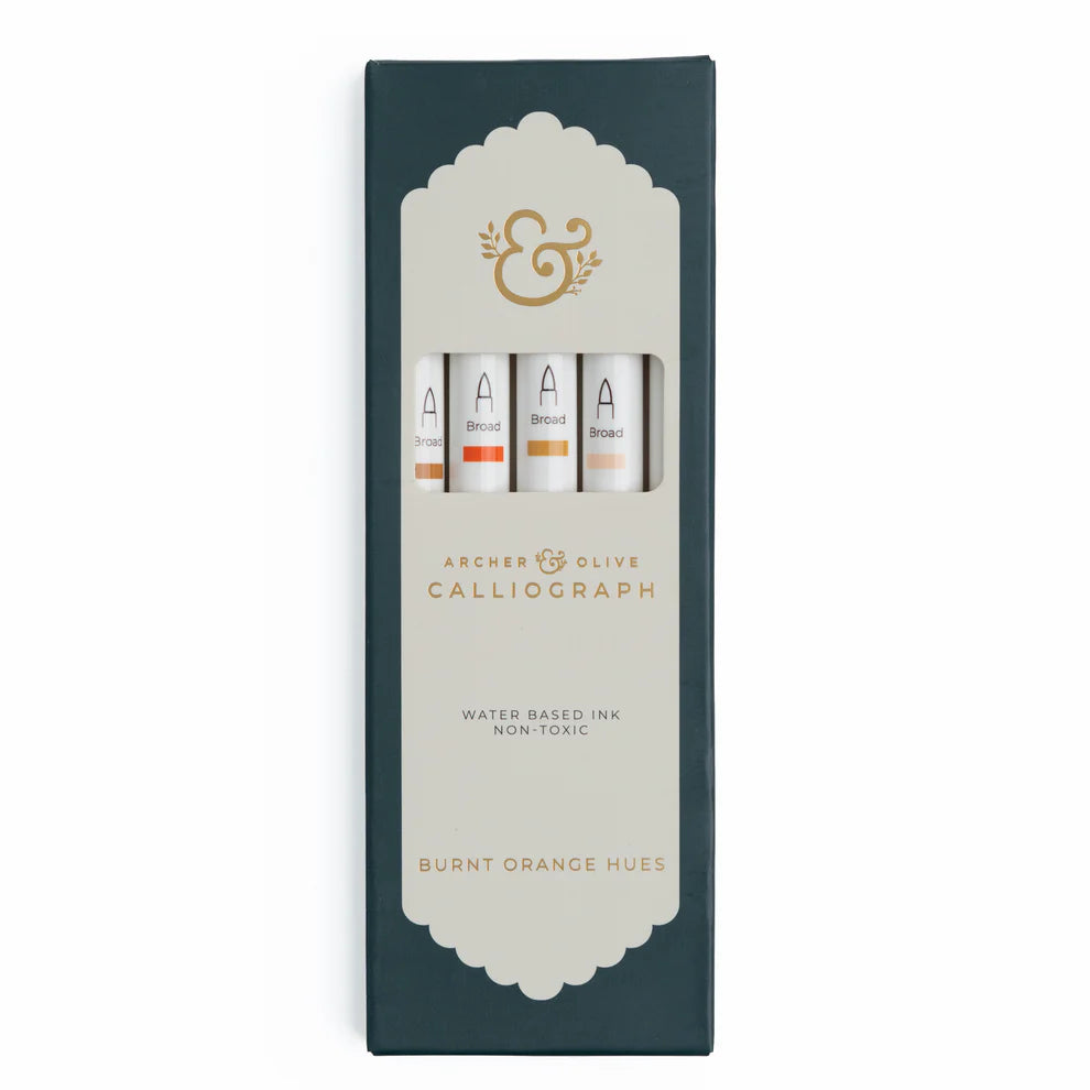 Archer & Olive - Burnt Orange Hues Sets of 5 - Calliograph