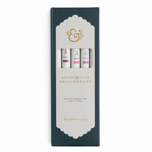 Archer & Olive -  Fuchsia Hues Sets of 5 - Calliograph