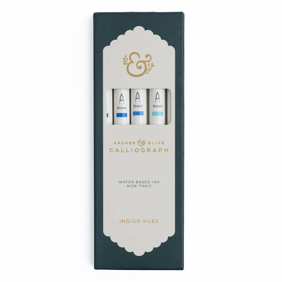 Archer & Olive - Indigo Hues Sets of 5 - Calliograph