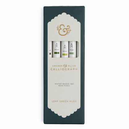 Archer & Olive - Leaf Green Hues Sets of 5 - Calliograph