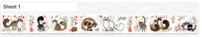 Washi Tape -  Cat's Mood Channel Washi Tape