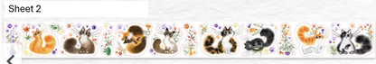 Washi Tape -  Cat's Mood Channel Washi Tape