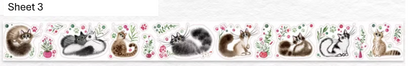 Washi Tape -  Cat's Mood Channel Washi Tape