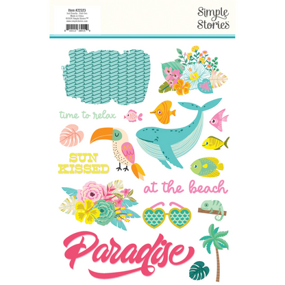 Simple Stories - Just Beachy Collection - Rub Ons