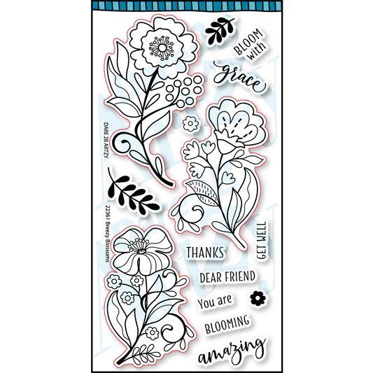 Dare2B Artzy Breezy Blossoms Stamps #22361