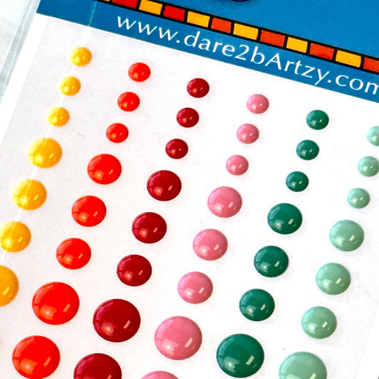 Dare2B Artzy Enamel Shape Stickers- EM3000 Solid Dots