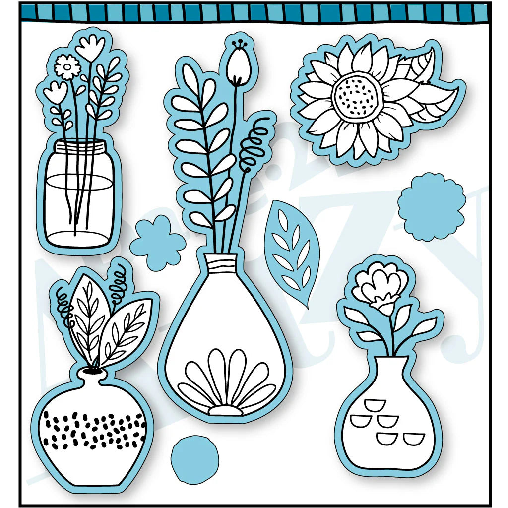 Dare2B Artzy Potted Posies Die D190