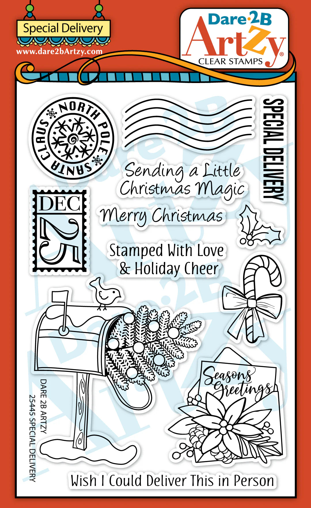 Dare2B Artzy Special Delivery Stamp Set - 25445