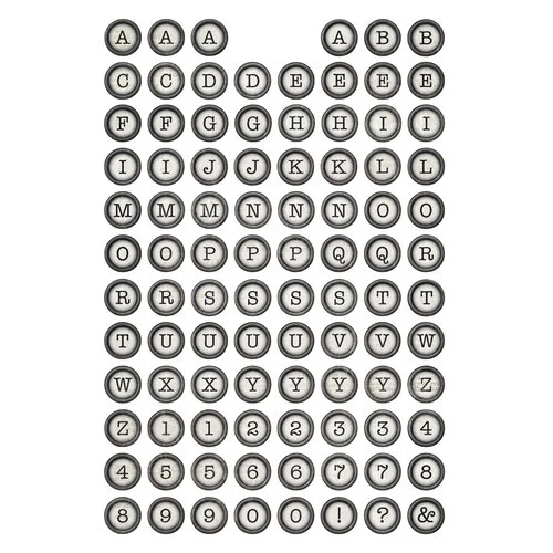 SIMPLE VINTAGE ESSENTIALS - LETTERS & LABELS STICKER BOOK