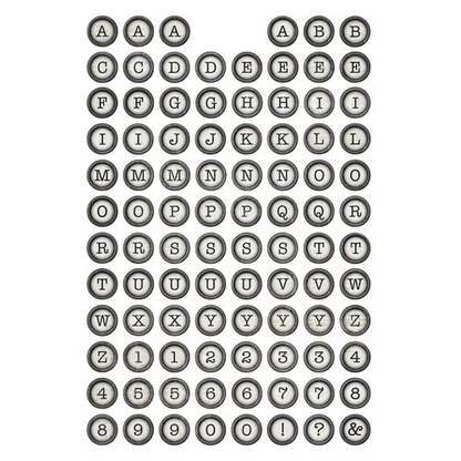SIMPLE VINTAGE ESSENTIALS - LETTERS & LABELS STICKER BOOK