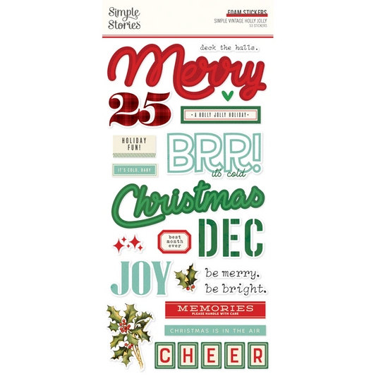 Simple Stories, Simple Vintage Hollie foam stickers 53 stickers