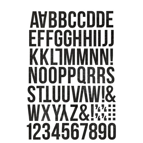 SIMPLE VINTAGE ESSENTIALS - LETTERS & LABELS STICKER BOOK