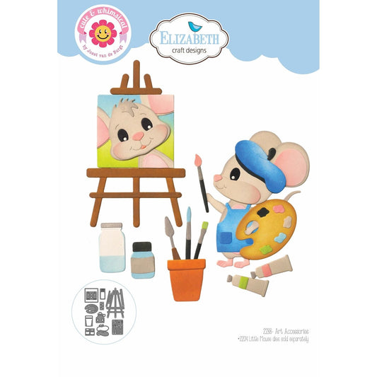 Elizabeth Craft Designs Art Accessories - 2288 Die Cuts (2204 little mouse die sold separately)