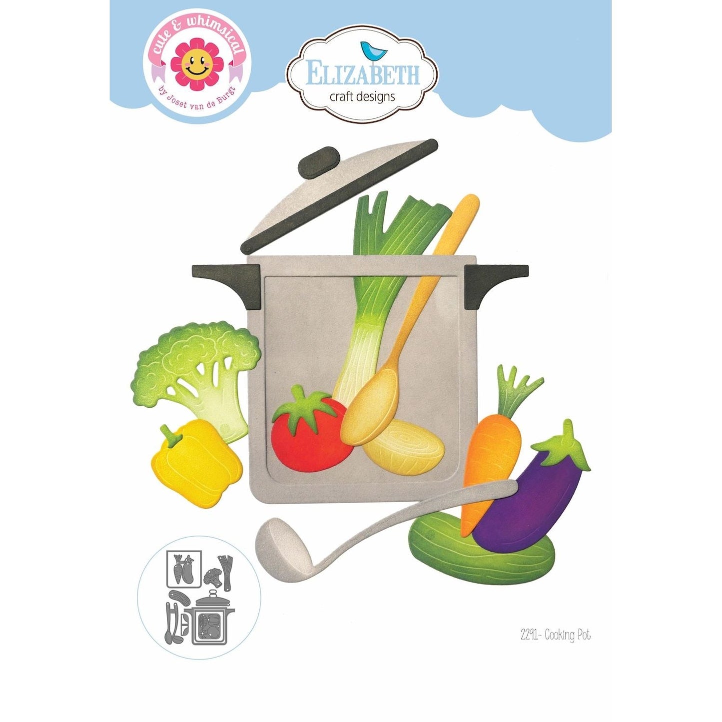 Elizabeth Craft Designs Cooking Pot - 2291 Die Cuts