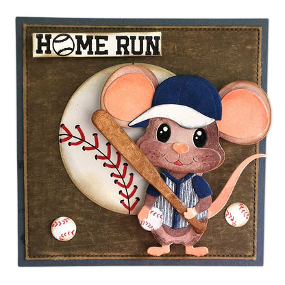 Elizabeth Craft Designs Football & Baseball Accessories - 2261 Die Cuts (2204 little mouse die sold separately)
