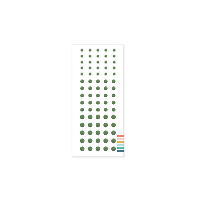 Concord & 9th - Evergreen Enamel Dots 11218 Qty 75