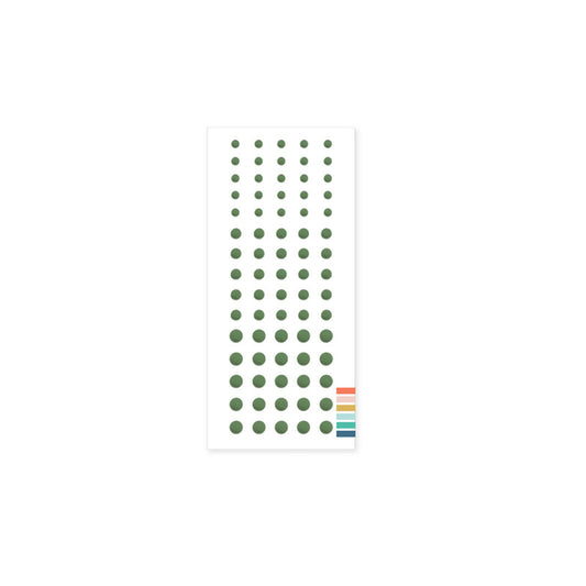 Concord & 9th - Evergreen Enamel Dots 11218 Qty 75