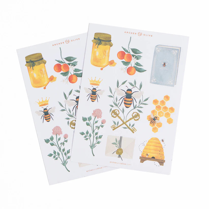 Archer & Olive - Keeper of the Bees Sticker Set