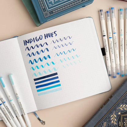 Archer & Olive - Indigo Hues Sets of 5 - Calliograph