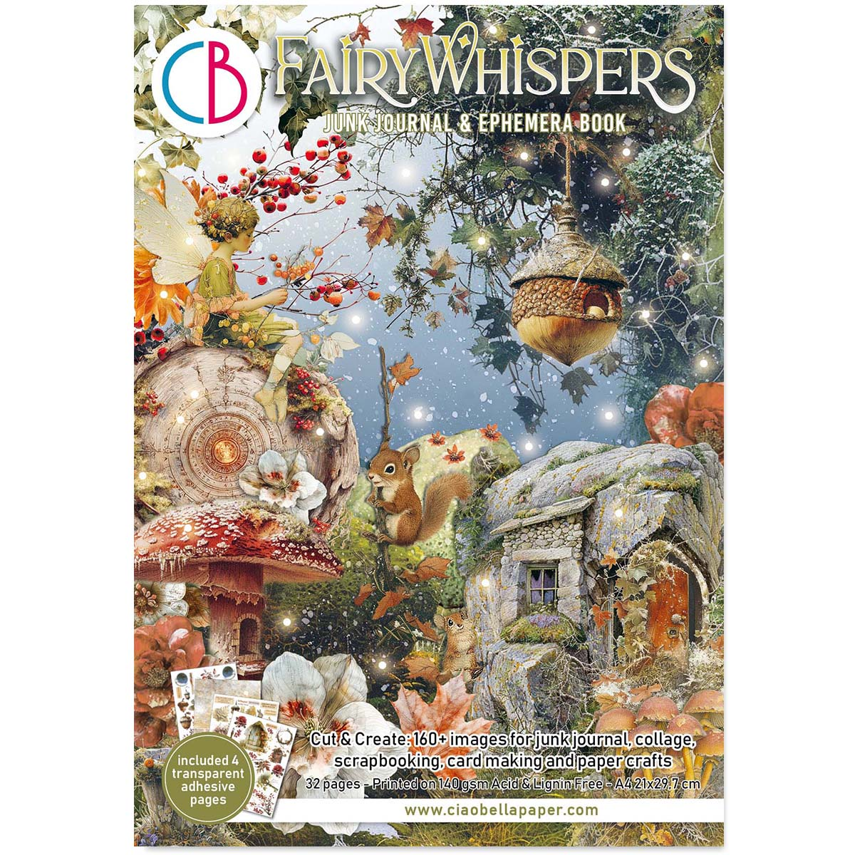 Ciao Bella Fairy Whispers Junk Journal Ephemera Book CBB019