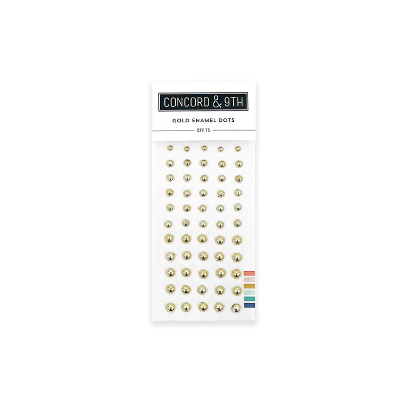 Concord & 9th - Gold Enamel Dots 12037 Qty 75