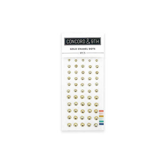 Concord & 9th - Gold Enamel Dots 12037 Qty 75