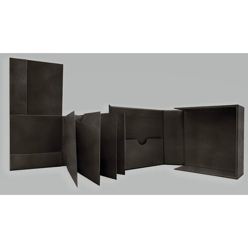 Graphic 45 Staples Black Album In A Box 5.5 X 5.5 X2