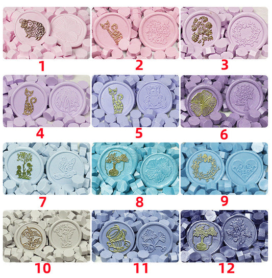 Wax Octogon Beads for Stamp Seals - 35 Color Variants