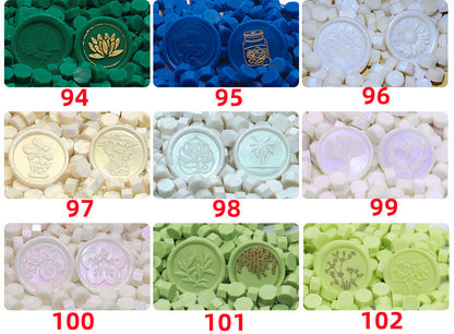 Wax Octogon Beads for Stamp Seals - 35 Color Variants