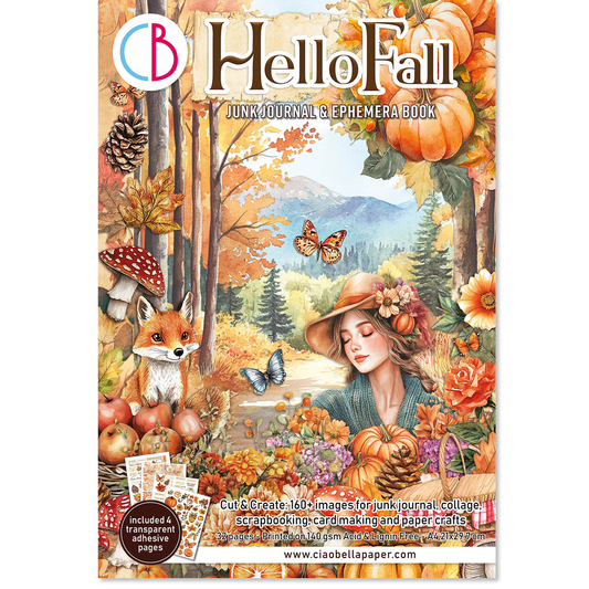 Ciao Bella Hello Fall Junk Journal Ephemera Book