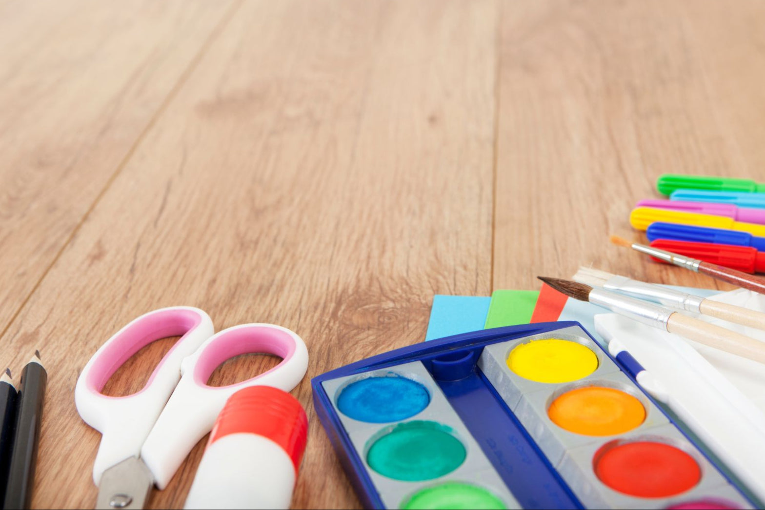 Craft Supplies Table