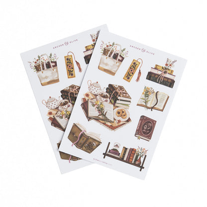 Archer and Olive Bookshelf Sticker Set