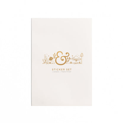 Archer & Olive Mushroom Monarch Sticker Set ￼ ST362