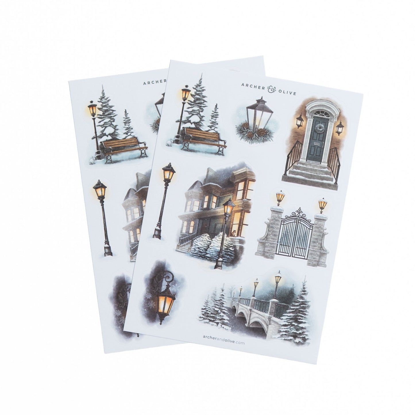 Archer & Olive Lamp Post Sticker Set WST307 ￼